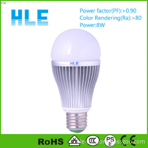 led bulb 8w led bulb 90lm/w